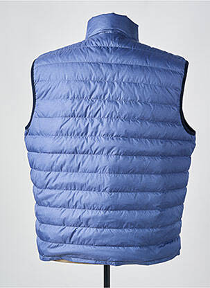 Doudoune poches sans capuche bleu IZAC homme