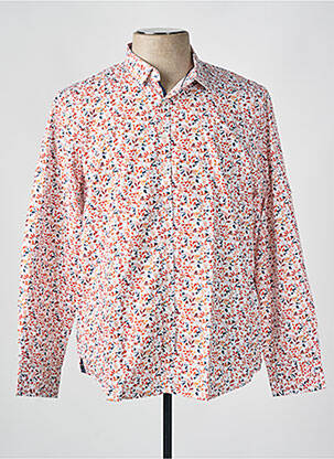 Chemise manches longues imprimé fantaisie blanc IZAC homme
