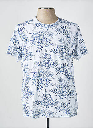 T-shirt coupe droite manches courtes blanc IZAC homme