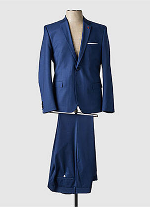 Costume de cérémonie poches bleu IZAC homme