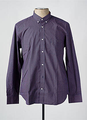 Chemise manches longues bleu EDEN PARK pour homme