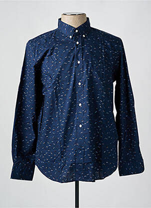 Chemise manches longues bleu EDEN PARK pour homme