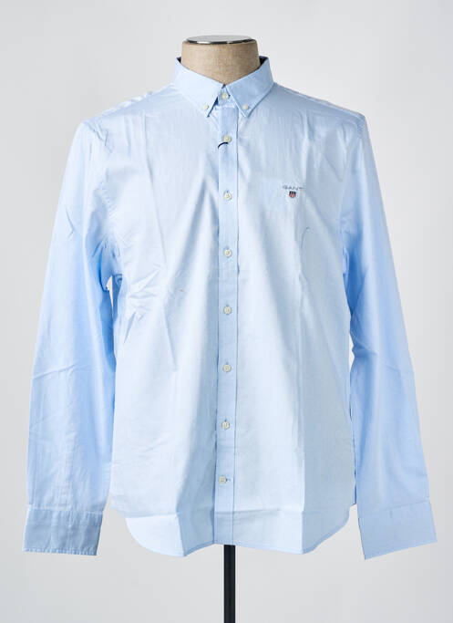 Chemise manches longues bleu GANT pour homme