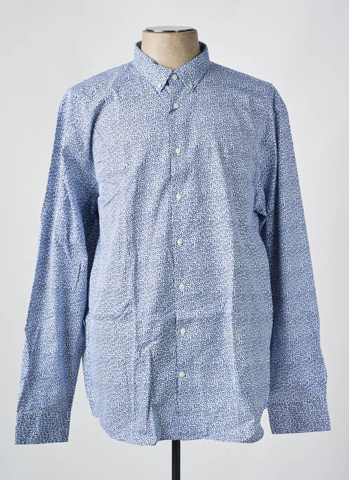 Chemise manches longues bleu GANT pour homme
