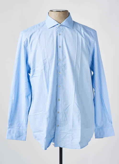 Chemise manches longues bleu IZAC pour homme