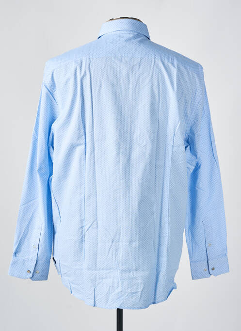 Chemise manches longues bleu IZAC pour homme