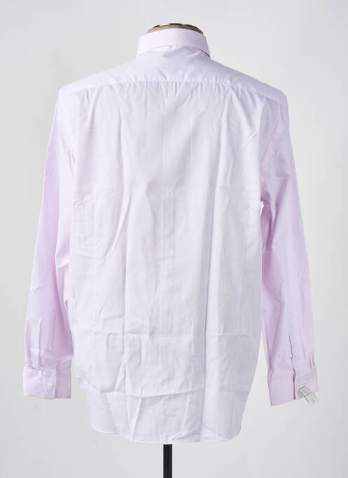 Chemise manches longues rose IZAC homme