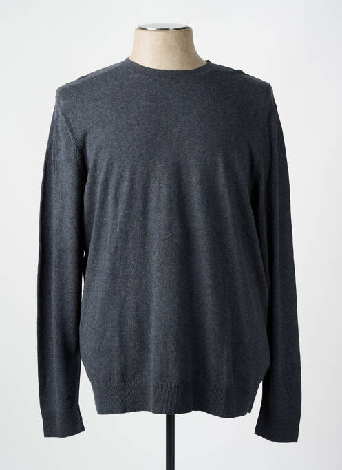 Pull col rond manches longues gris SELECTED homme