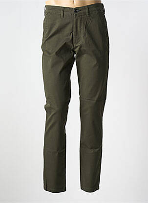 Pantalon chino bio taille normale vert SELECTED homme