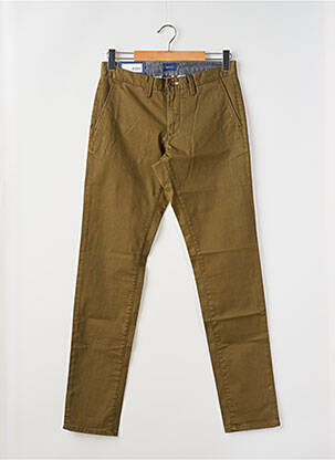 Pantalon chino tissage popeline taille normale vert GANT homme