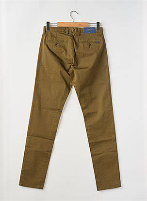 Pantalon chino tissage popeline taille normale vert GANT homme