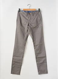 Pantalon chino tissage popeline taille normale gris GANT homme