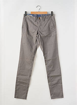 Pantalon chino tissage popeline taille normale gris GANT homme