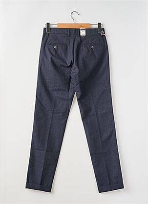 Pantalon chino tissage chiné taille normale bleu IZAC homme