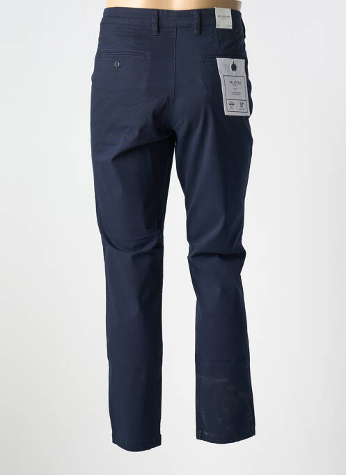 Pantalon chino bio taille normale bleu SELECTED homme