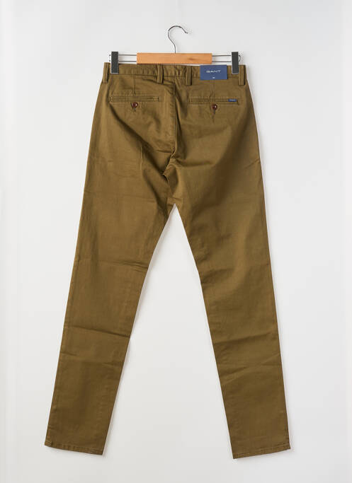 Pantalon chino tissage popeline taille normale vert GANT homme