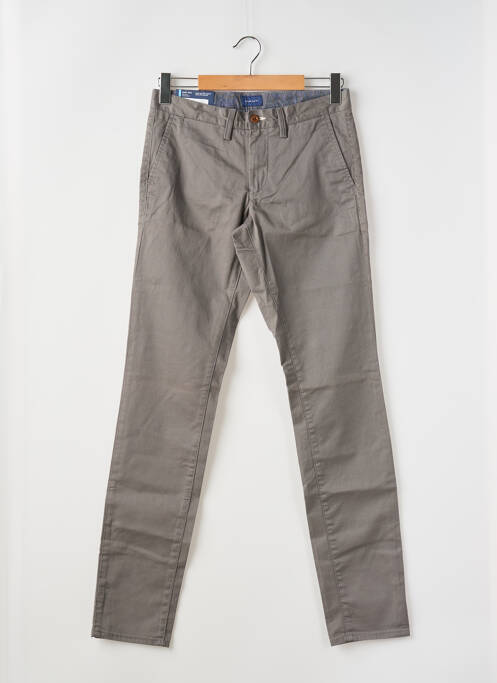 Pantalon chino tissage popeline taille normale gris GANT homme