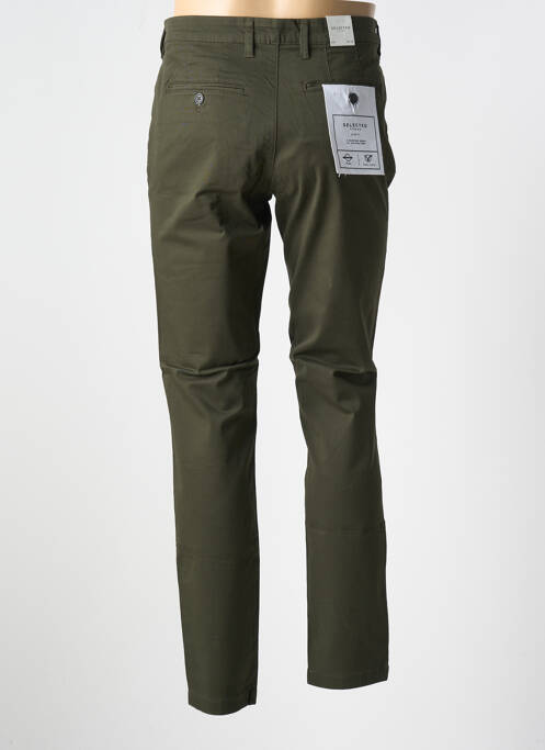 Pantalon chino vert SELECTED pour homme