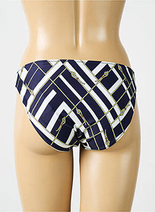 Bas de maillot de bain imprimé fantaisie culotte bleu MARIE JO femme