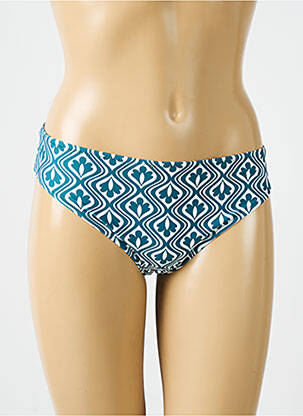 Bas de maillot de bain imprimé fantaisie culotte vert ANTIGEL femme