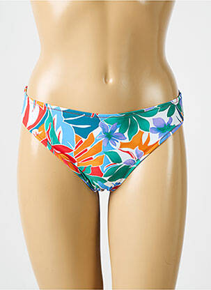 Bas de maillot de bain imprimé tie and dye culotte bleu ANTIGEL femme