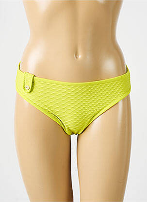 Bas de maillot de bain effet matière satinée culotte vert MARIE JO femme