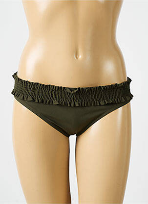 Bas de maillot de bain stretch culotte vert EMPREINTE femme