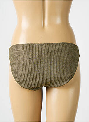 Bas de maillot de bain effet matière satinée culotte or MARIE JO femme