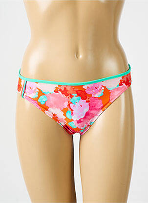 Bas de maillot de bain imprimé fantaisie culotte rose MARIE JO femme