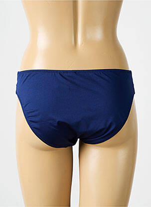 Bas de maillot de bain effet matière satinée culotte bleu ANTIGEL femme