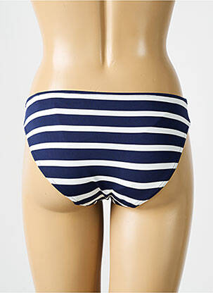 Bas de maillot de bain effet matière satinée culotte bleu PRIMADONNA femme