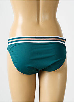 Bas de maillot de bain effet matière satinée culotte vert LISE CHARMEL femme