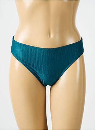 Bas de maillot de bain effet matière satinée culotte bleu ANTIGEL femme