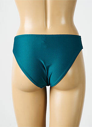 Bas de maillot de bain effet matière satinée culotte bleu ANTIGEL femme