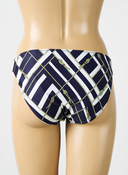 Bas de maillot de bain imprimé fantaisie culotte bleu MARIE JO femme