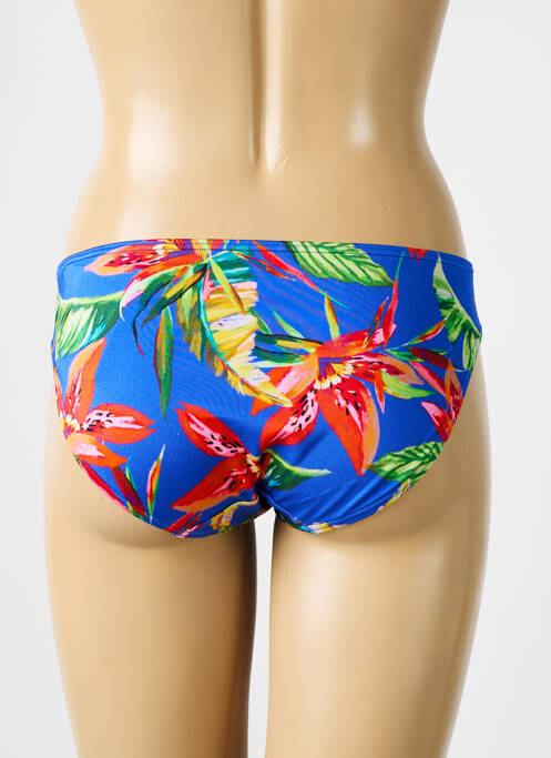 Bas de maillot de bain imprimé fleurs culotte bleu PRIMA DONNA femme
