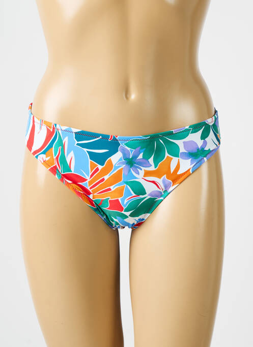Bas de maillot de bain imprimé tie and dye culotte bleu ANTIGEL femme