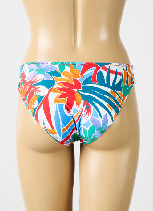 Bas de maillot de bain imprimé tie and dye culotte bleu ANTIGEL femme