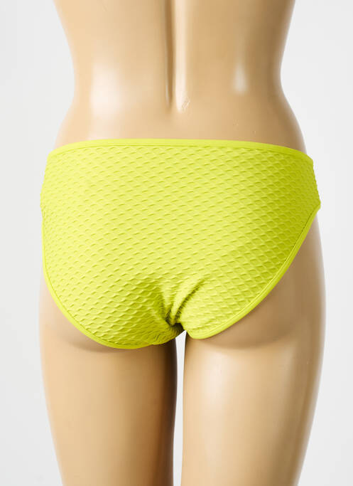 Bas de maillot de bain effet matière satinée culotte vert MARIE JO femme