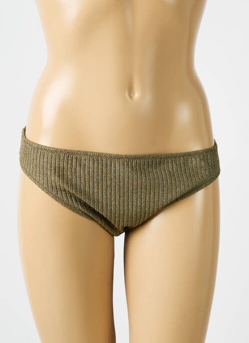 Bas de maillot de bain effet matière satinée culotte or MARIE JO femme