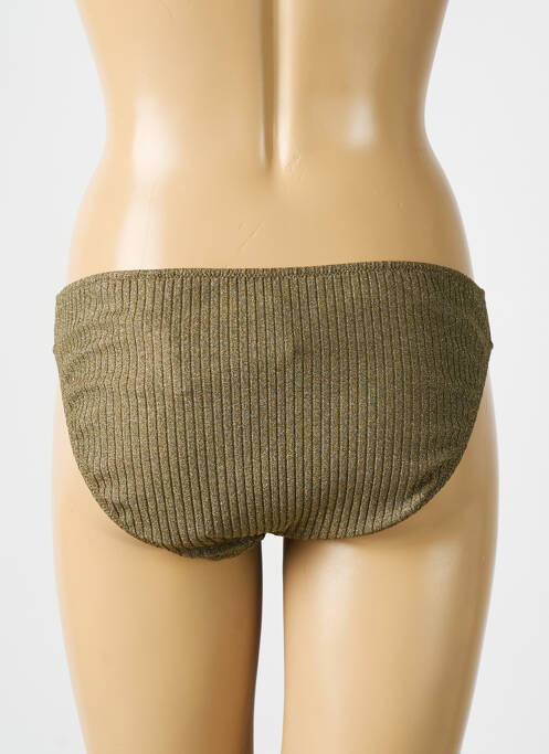 Bas de maillot de bain effet matière satinée culotte or MARIE JO femme