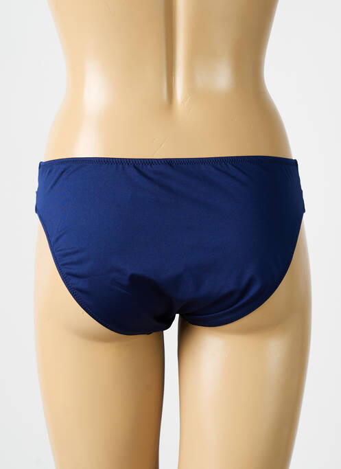 Bas de maillot de bain effet matière satinée culotte bleu ANTIGEL femme