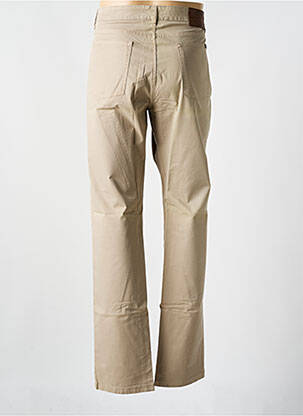 Pantalon droit tissage popeline taille normale beige EDEN PARK homme