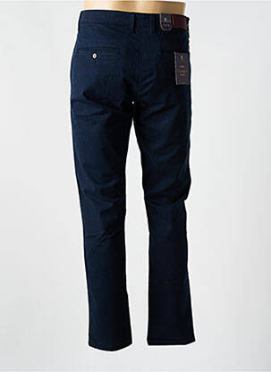 Pantalon chino stretch taille normale bleu IZAC homme