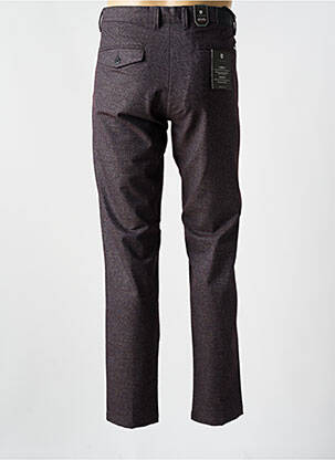 Pantalon chino tissage chiné taille normale violet IZAC homme