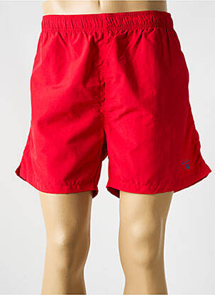 Short de bain effet matière satinée rouge GANT homme