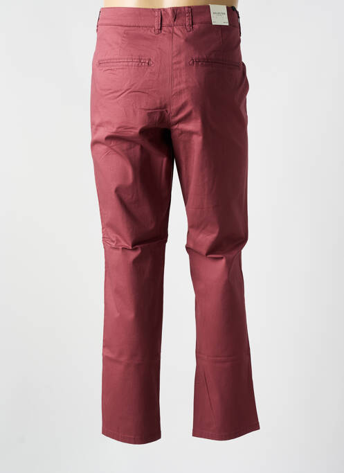 Pantalon chino bio taille normale rose SELECTED homme