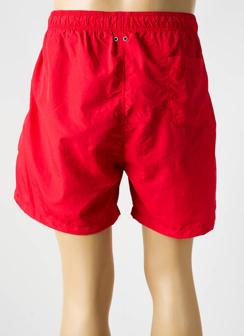 Short de bain effet matière satinée rouge GANT homme