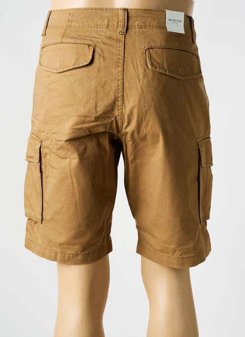 Bermuda marron SELECTED pour homme