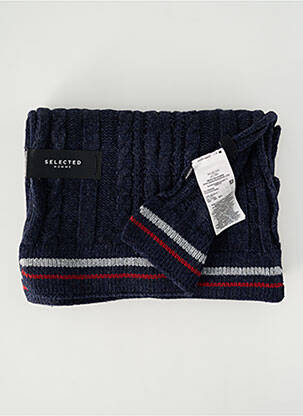 Echarpe stretch bleu SELECTED homme